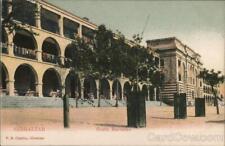 Gibraltar View of South barracks V.B. Cumbo Postcard Vintage Post Card picture