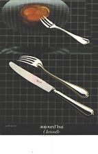 ADVERTISING ADVERTISING 1981 CHRISTOFLE tableware cutlery model Spatours picture
