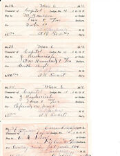 1916 BANK CHECKS - CAPITOL LODGE #4 - INDEPENDENT ORDER OF ODD FELLOWS - NEVADA picture