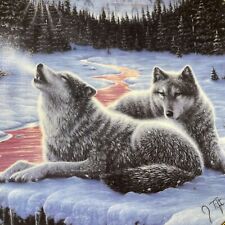 Howling Wolf Wolves Hamilton Collection ‘Winter’s Dawn’ Call Of North Collection picture