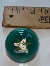 VINTAGE SMALL ONTARIO CANADA LUCITE PAPERWEIGHT picture