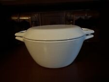 VTG COPCO D2 CAST IRON ENAMEL WHITE DUTCH OVEN POT WITH LID MADE IN DENMARK VGC picture