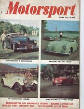 1953 OCTOBER Motorsport magazine Bridgehampton, Indianapolis 500 Reviews GOOD picture