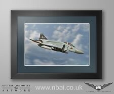 Framed McDonnell Douglas FGR2 Phantom 74 Squadron, Digital Art Print picture