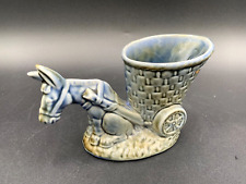 Vintage 60’s Shamrock Pottery Ireland Reluctant Donkey Planter Vase picture