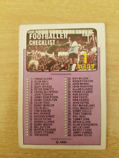 A&BC PURPLE BACK FOOTBALL CARD 1971 #57 CHECKLIST - UNCHECKED  picture