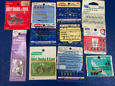 Lot Of 12 Vintage Partial Cards Of Hooks Eyes And Loops By Prim, Clinton & Other picture
