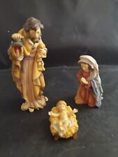 Vintage Original Dolfi Hand Painted Holy Family Mary Joseph Baby Jesus Nativity  picture
