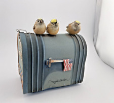 Vintage Marjolein Bastin Hallmark Music Box 3 Birds on U.S. Mailbox Musical Box picture