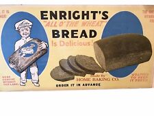 Vintage Grocery Store Advertisement Enright's  Bread Home Baking Co. Ad Poster picture