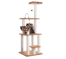 Armarkat Brown Carpet Cat Furniture, Real Wood Kitty Tower picture