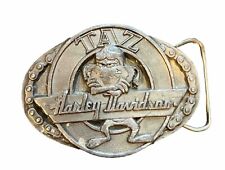 Vintage 1993 Harley Davidson TAZ Men’s Belt Buckle Warner Bros Chain picture