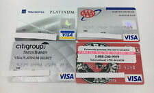 4 Expired Credit Cards For Collectors - Visa Lot (9184) picture