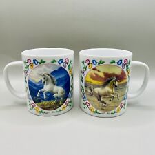 2 Mugs The Enchanted World of the Unicorn Collection Princeton Gallery 1994 picture