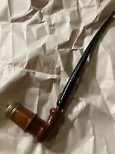 Beautiful Long churchwarden Prince Carved Briar Tobacco Pipe - Nice Gift picture