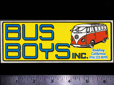 BUS BOYS Inc. Redding Calif.  Original Vintage Racing Decal/Sticker VW Bus Van picture