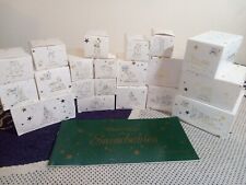 Vintage Dept 56 Snowbabies Miniatures 20 Pewter Boxes + Winter Tails FreeShip 2f picture