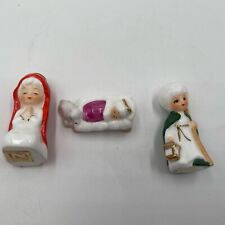 Vintage Christmas ~ Napco ~ Nativity Miniature Figurines ~3 Piece Set ~ Japan picture