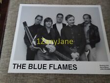 P553 Band 8x10 Press Photo PROMO MEDIA THE BLUE FLAMES STEVE BAILEY B & W picture