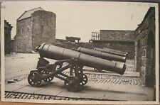 Vtg Postcard EDINBURGH CASTLE Margaret Chapel Forewall Battery Cannons Scotland picture