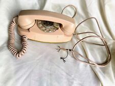 Vtg Beige Rotary Dial Princess Telephone -Bell System Western Electric Untested picture