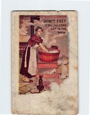 Postcard Don't Fret It Will All Come Out In The Wash with Comic Art Print picture