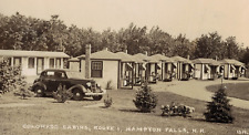 C.1910 RPPC Colorado Mini Cabins Route 1 Hampton Falls New Hampshire Old Car PC picture
