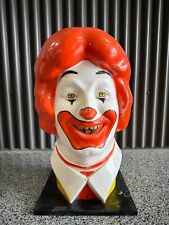 Vintage McDonald's Ronald McDonald Clown Head Helium Balloon Tank Cover 1977 picture