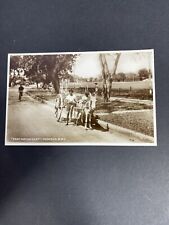 Vintage RPPC EAST INDIAN CART, Trinidad, B.W.I. picture