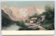 Postcard - Pastoral Scene in the Alps painting made in Austria picture