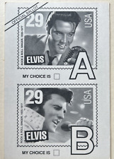 Elvis Presley Stamps Ballot 1992 Mail In Ballot Vintage Postcard picture