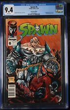 🔑🔥🔥🔥 1993 Spawn #6 *SCARCE* NEWSSTAND 1ST OVER-KILL Variant CGC 9.4 430001 picture