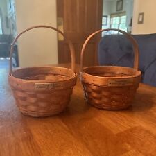 Longaberger 1992 Lot Of 2 Discovery  Baskets picture