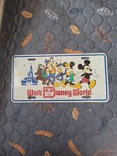 Vintage Walt Disney World Magic Kingdom License Plate - Mickey Donald Pre-Owned picture