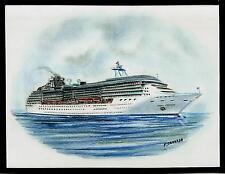 Original Art Work...m/s CORAL PRINCESS ..cruise ship...Princess cruises .. 2002 picture