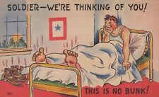 1940s WWII Comic Postcard 