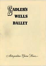 Vintage Program- Sadler's Wells Ballet ('50s)- Metro. Opera House NY picture