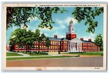 1939 Administration Building State Teachers College Buffalo New York NY Postcard picture