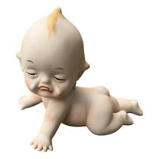 Vintage Retro Kewpie Porcelain Bisque Figurine Crying Angel Baby 4 1/4” picture