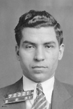 Lucky Luciano Mug Shot Old School Gangster Famous Mugshot Mafia Mobster Portrait picture