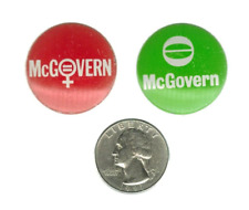 George McGovern - 1972 - ecology / women's lib buttons picture