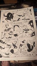 THE FLY #9 PG. 18 ORIGINAL COMIC ART THE FLY, SHIELD, FIREBALL, THE CRUSADERS picture