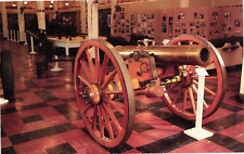 Postcard - 1841 Model Bronze 24 Pounder Howitzer Canon Rock Island Museum IL picture