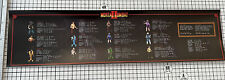 Mortal Kombat II (2) Midway Arcade Bezel Instruction Moves List Sticker picture