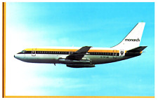 Monarch Airlines Boeing 737 Airplane Postcard picture