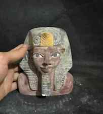 Rare Pharaoh statue King Ramses ii Head : Authentic Ancient Egyptian Artifact BC picture