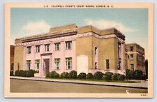 c1940s~Lenoir North Carolina NC~Caldwell County Court House~Vintage VTG Postcard picture