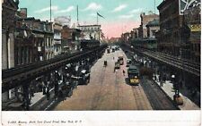 New York City Bowery North From Grand Elevated Trolley Near Mint Unused 1901  picture