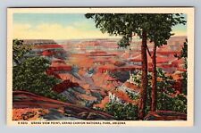 Grand Canyon Park AZ-Arizona, Grand View Point, Antique Vintage Postcard picture