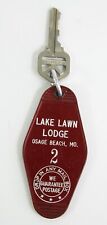 Vintage Hotel Motel Key Fob LAKE LAWN LODGE Osage Beach Missouri 1960s picture